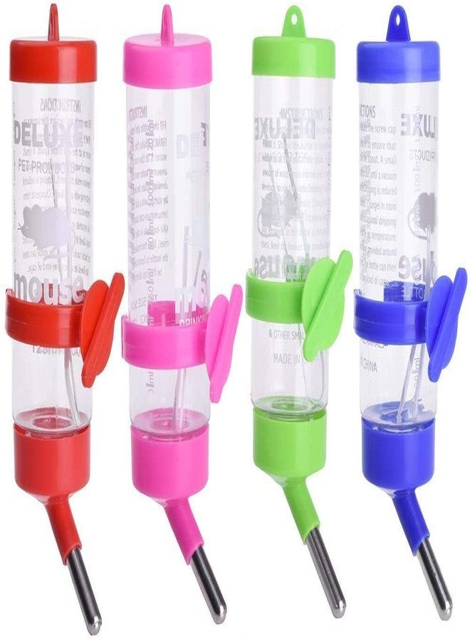 The DDS Store 250ML Water Feeder Bottle Bowl with Holder for Pet Dwarf Hamster Mice Gerbil Rat Chinchillas Guinea Pig Squirrel Rabbit Small Animal Water Dispenser Random Color 1 Piece - Image 1